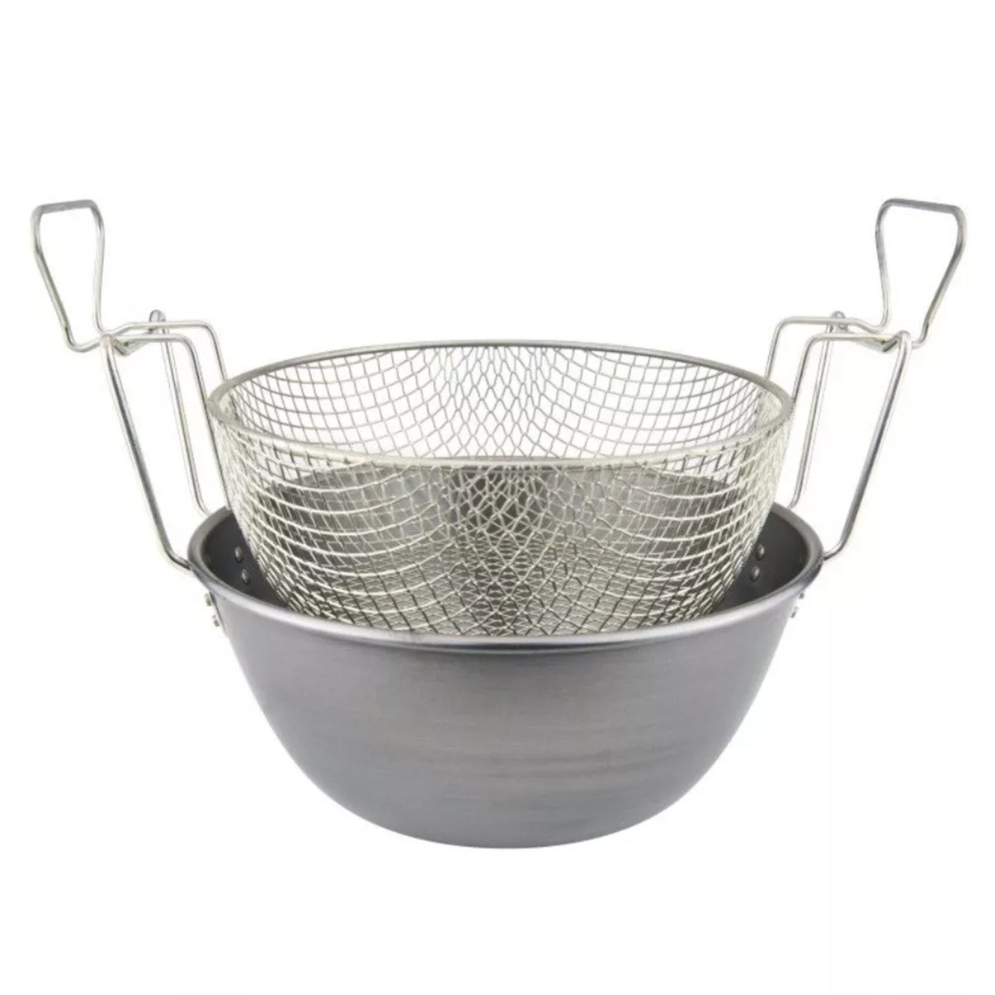 ILSA FRIGGITRICE CON CESTELLO IN FERRO SPAZZOLATO E NICHELATO CM.32