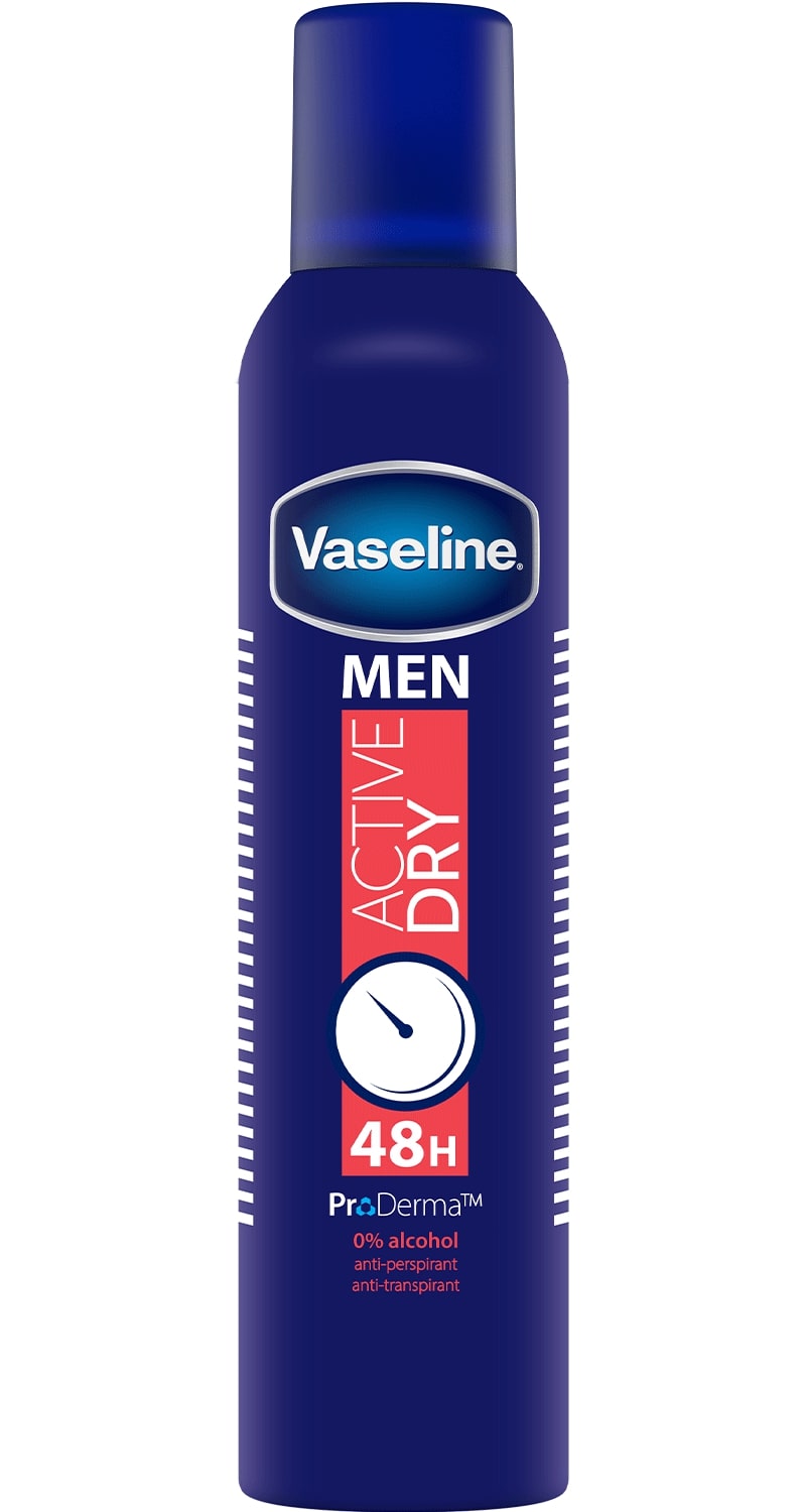 VASELINE DEO SPRAY 250ML MEN ACTIVE DRY 48H