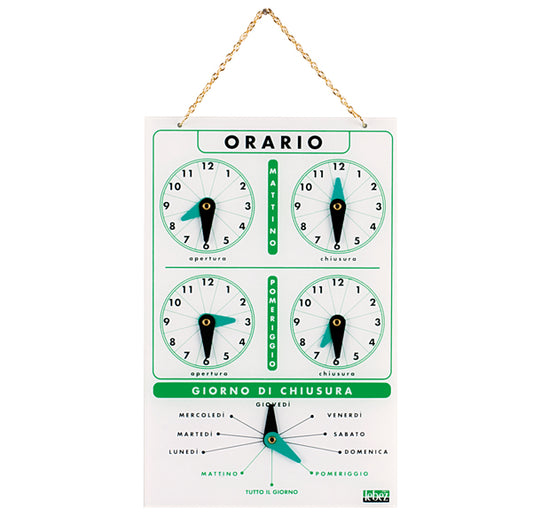LEBEZ ORARIO E GIORNO DI CHIUSURA