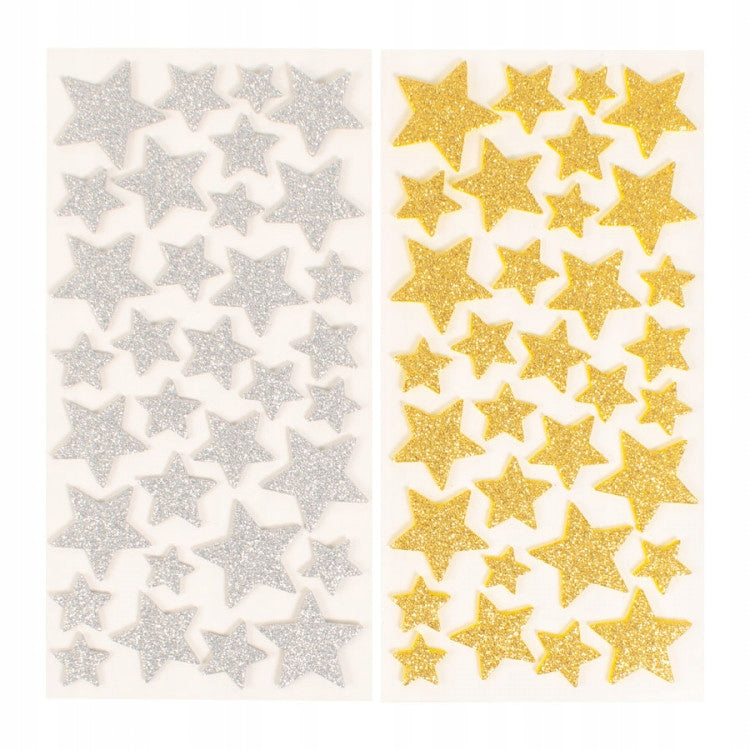CWR STICKERS STELLE GOMMA EVA GLITTERATE 132PZ