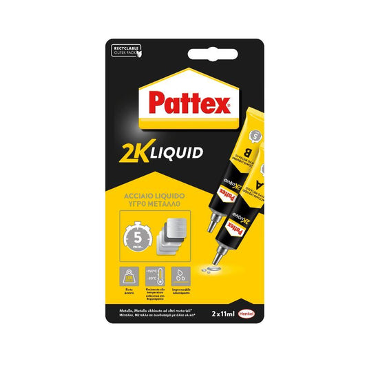 PATTEX 2K LIQUID SALDATUTTO TUBETTO 2X11ML 22ML