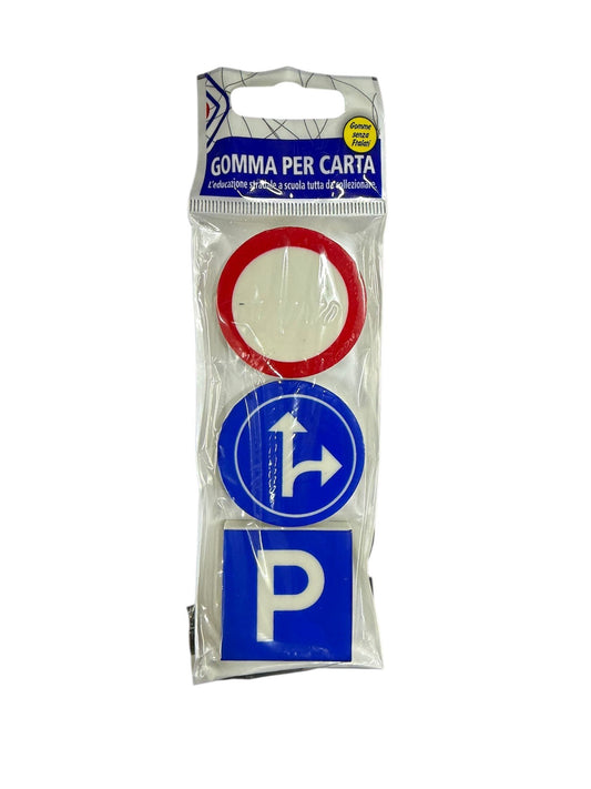 OSAMA GOMMA PER CARTA SEGNALI STRADALI 3PZ