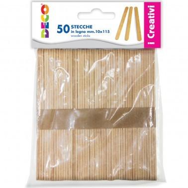 CWR DECO 50 STECCHE IN LEGNO 18X150MM