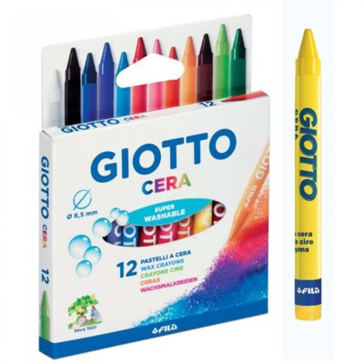 GIOTTO CERA 12 PASTELLI A CERA
