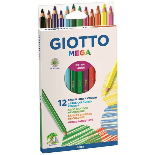 GIOTTO MEGA 12 PASTELLONI PUNTA 5,5