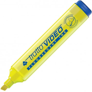 TRATTO VIDEO EVIDENZIATORE FLUORESCENT 01 GIALLO