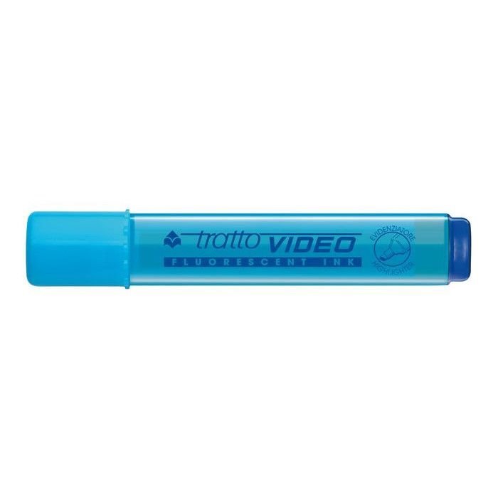 TRATTO VIDEO EVIDENZIATORE FLUORESCENT 05 AZZURRO