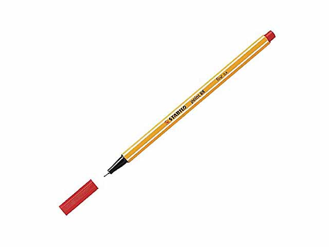 STABILO POINT 88 FINE 0,4 ROSSO