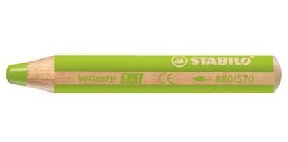STABILO WOODY 3IN1 VERDE MELA