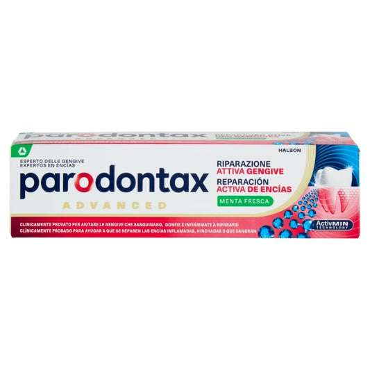 PARODONTAX ADVANCED DENTIFRICIO 75ML RIPARAZIONE ATTIVA GENGIVE MENTA FRESCA