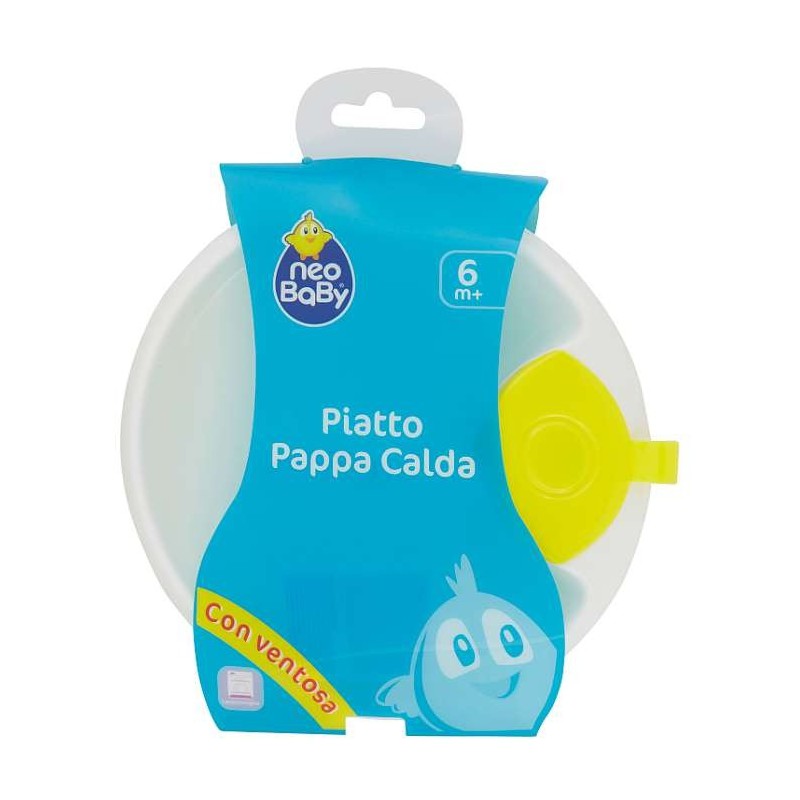 NEOBABY PIATTO PAPPA CALDA 6M+ CON VENTOSA