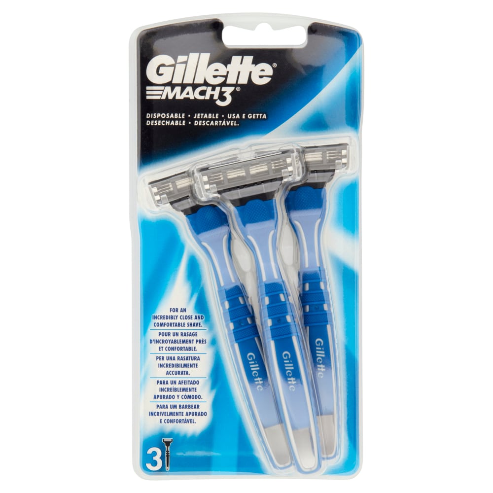GILLETTE MACH3 RASOIO USA E GETTA X3