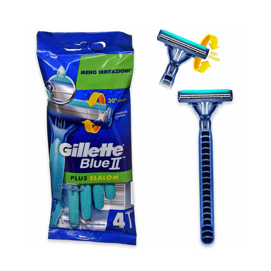 GILLETTE RASOIO BLUE II PLUS SLALOM X4