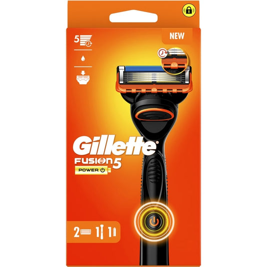 GILLETTE FUSION5 POWER RASOIO + 2 RICARICHE