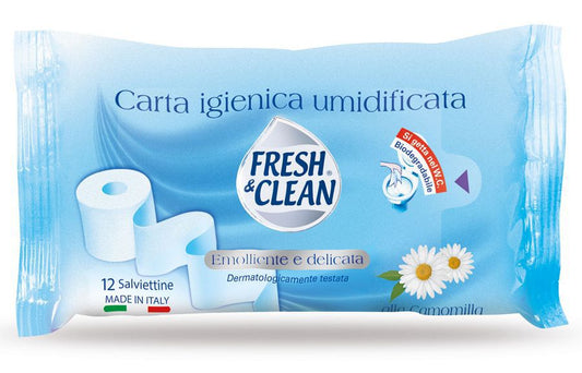 FRESH&CLEAN CARTA IGIENICA UMIDIFICATA X12