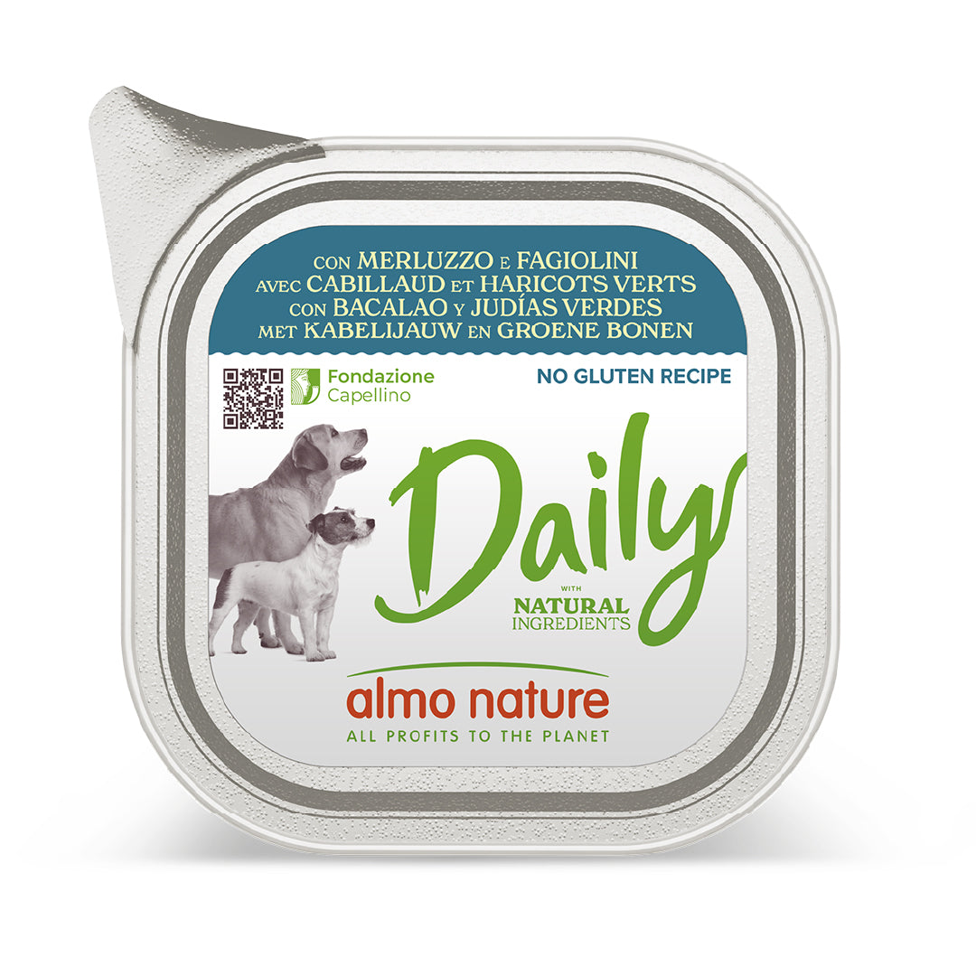 ALMO NATURE DAILY CANE 300G MERLUZZO E FAGIOLINI