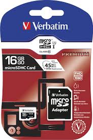 VERBATIM MICRO SDHC CARD PREMIUM 16GB