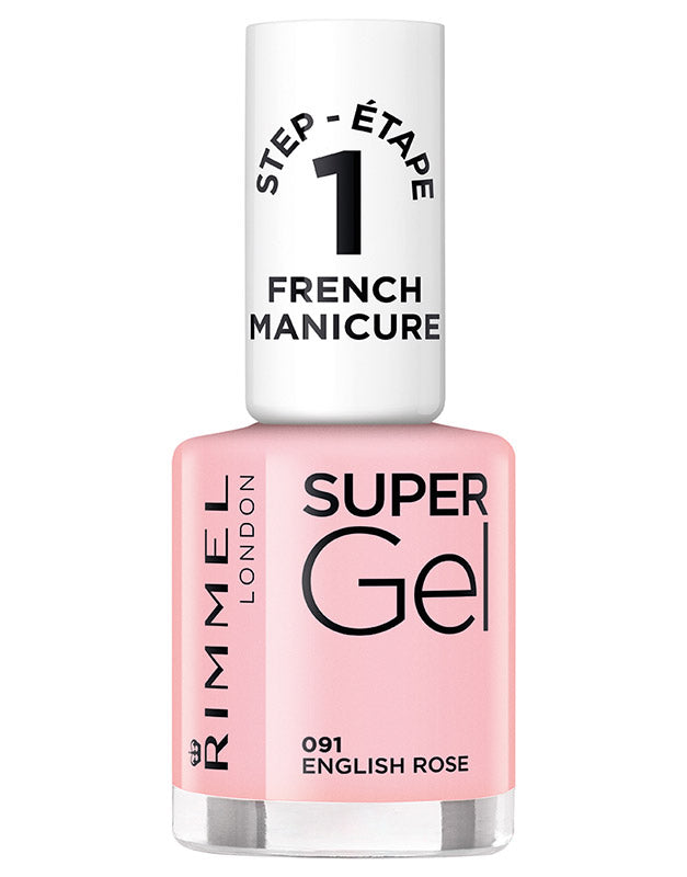 RIMMEL SMALTO SUPER GEL FRENCH MANICURE 091 ENGLISH ROSE