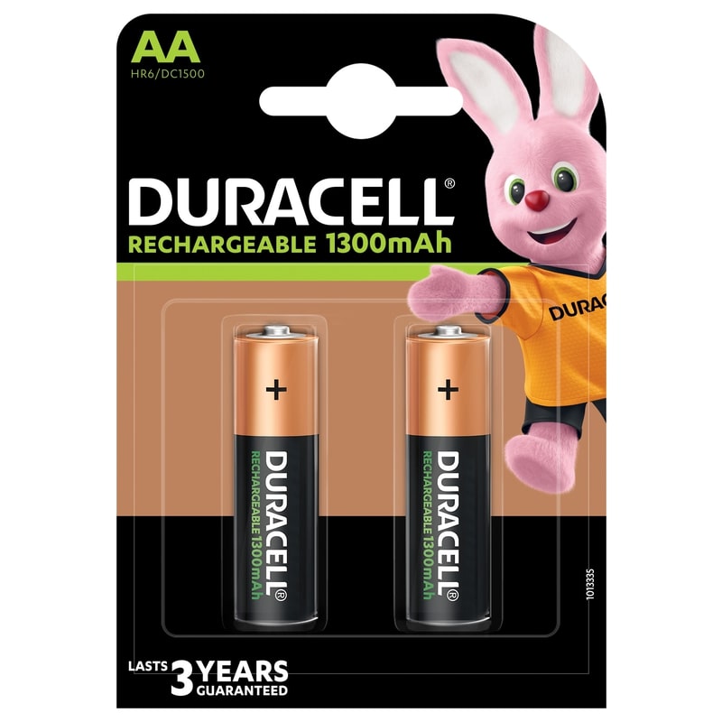 DURACELL RECHARGEABLE STILO AA 1300MAH 2PZ