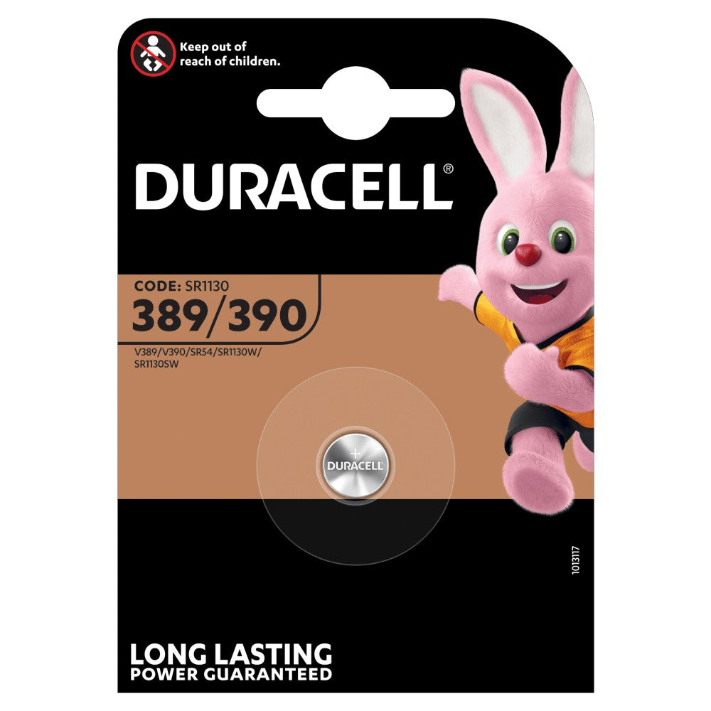 DURACELL LONG LASTING POWER CODE: 389/390 SR1130 V389/V390/SR54/SR1130W/SR1130SW 1,5V 1PZ