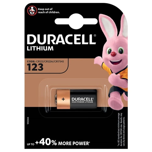 DURACELL LITHIUM CODE: 123 CR123/CR123A/CR17345 3V 1PZ