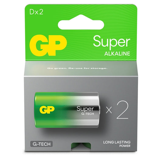 GP SUPER ALKALINE LR20 TORCIA D 2PZ