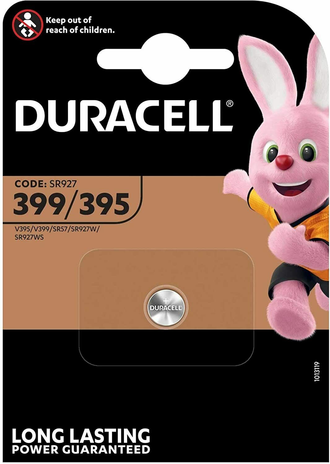 DURACELL LONG LASTING POWER CODE: 399/395 SR927 V395/V399/SR57/SR927W/SR927WS 1,5V 1PZ