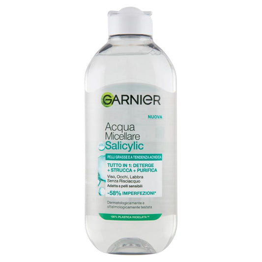 GARNIER ACQUA MICELLARE 400ML SALICYLIC PELLI GRASSE A TENDENZA ACNEICA