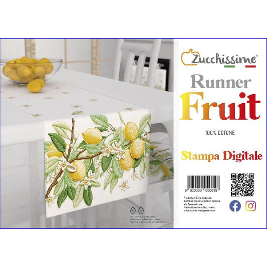 ZUCCHISSIME RUNNER IN LONETA LIMONI 100% COTONE