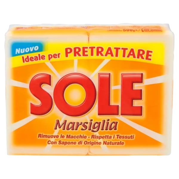 SOLE SAPONE BUCATO MARSIGLIA 2X250G