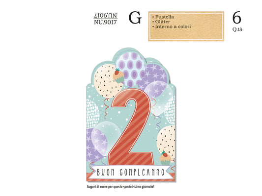 CROMO NB BIGLIETTO NUMERO 2 NU.9017