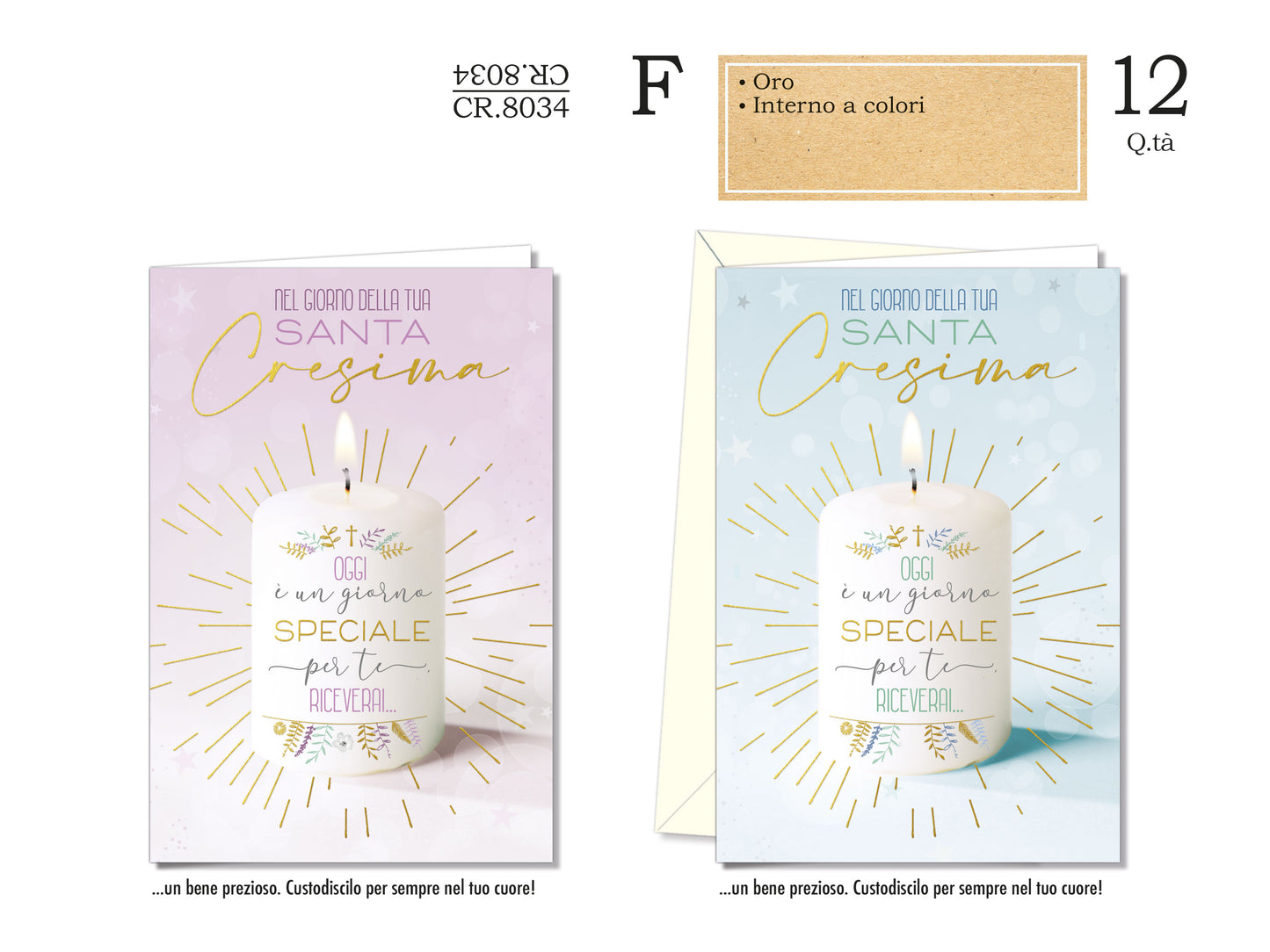 CROMO NB BIGLIETTO CRESIMA CANDELA CR.8034