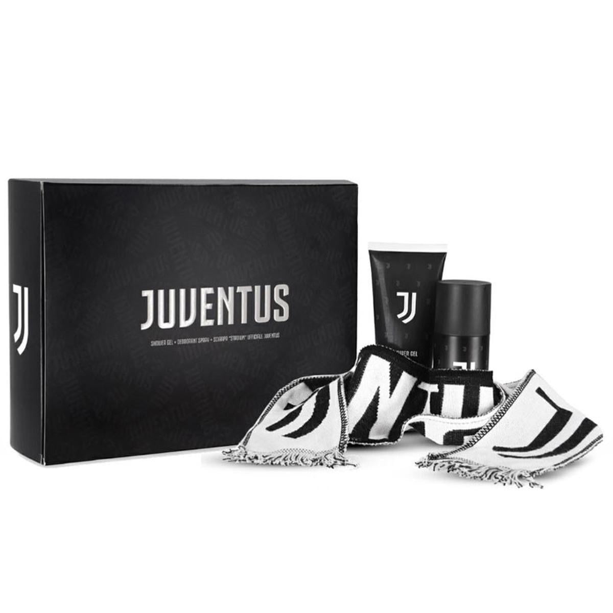 JUVENTUS CONFEZIONE DEO SPRAY 150ML + SHOWER GEL 200ML + SCIARPA UFFICIALE