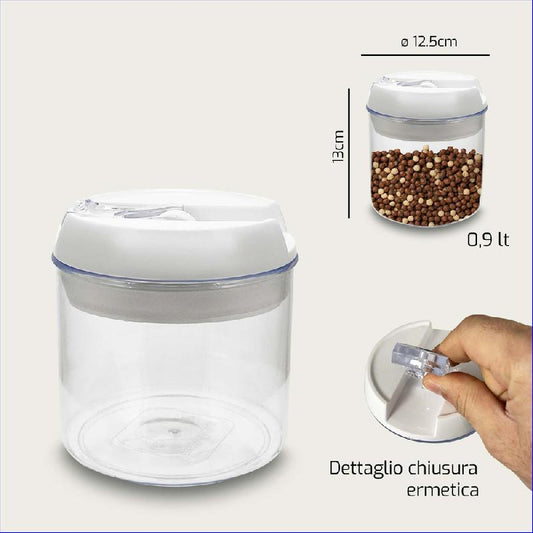 ARCA CONTENITORE ERMETICO CM.12,5X12,5X13H 1211