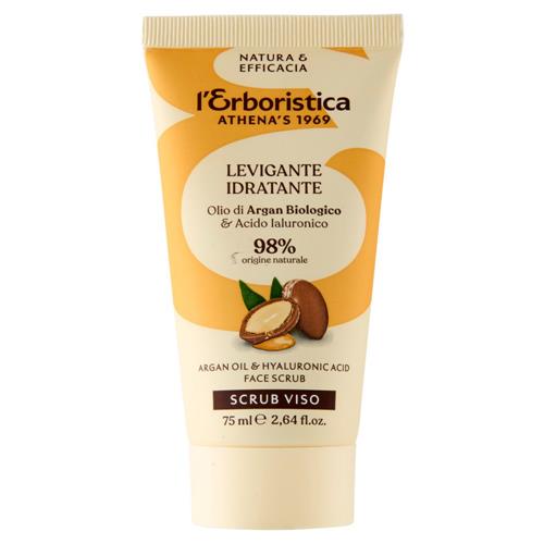 L'ERBORISTICA ATHENA'S SCRUB VISO 75ML LEVIGANTE IDRATANTE CON OLIO DI ARGAN BIOLOGICO & ACIDO JALURONICO