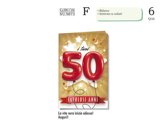 CROMO NB BIGLIETTO NUMERI 50 NU.9873