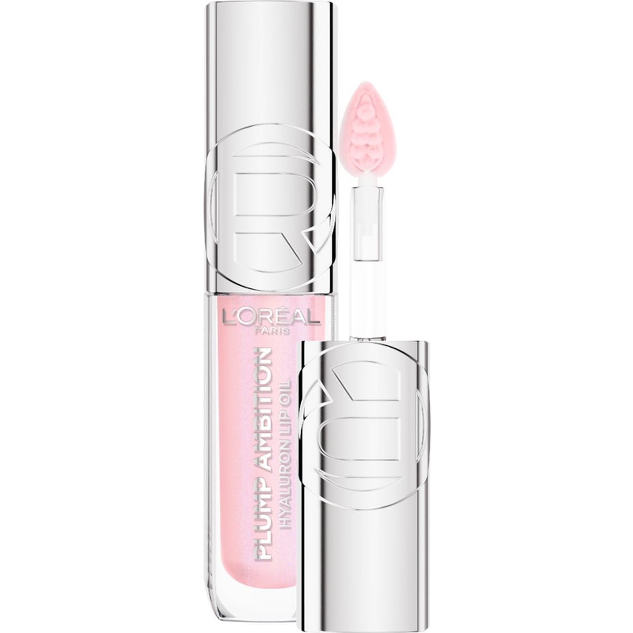 L'OREAL OLIO LABBRA PLUMP AMBITION LIP OIL CON ACIDO IALURONICO 101 CRISTAL CLEAR