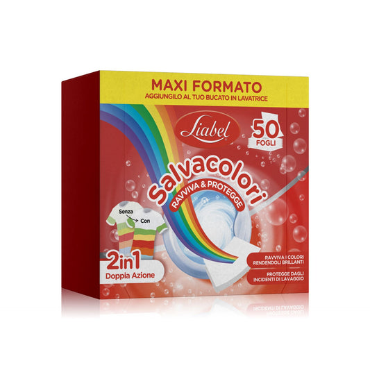 LIABEL SALVACOLORI RAVVIVA & PROTEGGE 2IN1 DOPPIA AZIONE 50 FOGLI