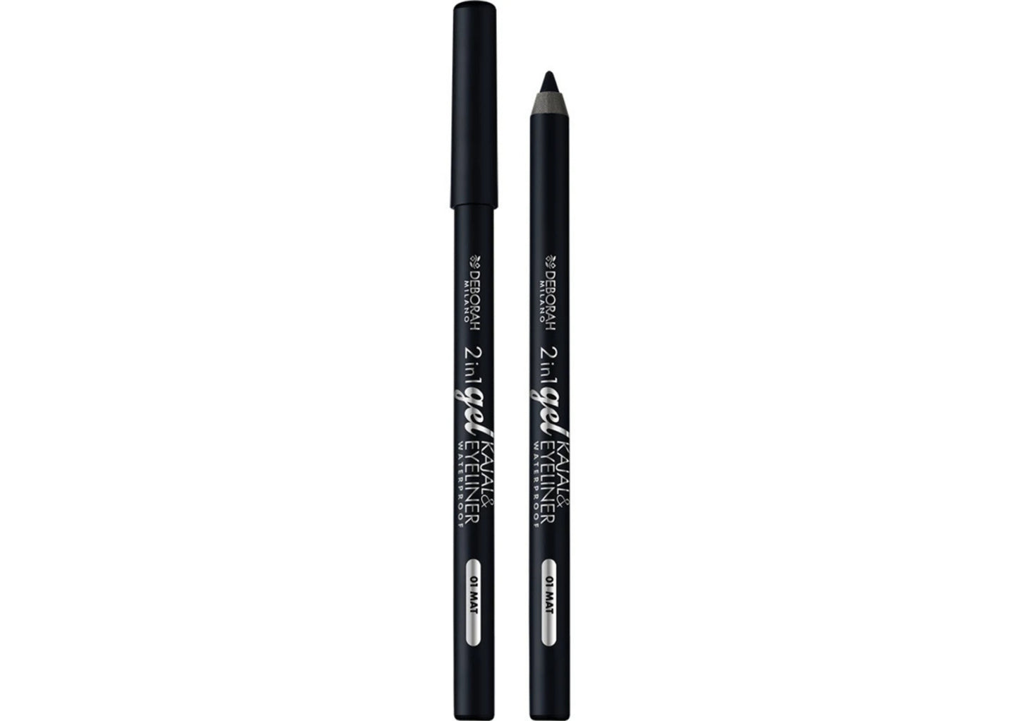 DEBORAH MATITA OCCHI 2IN1 GEL KAJAL&EYELINER WATERPROOF 01 MAT
