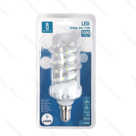 AIGOSTAR LED SPIRAL E14 11W 1000 LUMEN 6500K