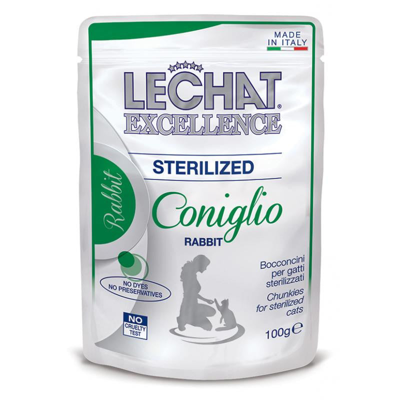 LECHAT EXCELLENCE BOCCONCINI 100G STERILIZED CONIGLIO