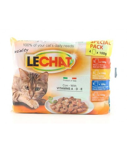 LECHAT SPECIAL PACK 4X100G ASSORTITO