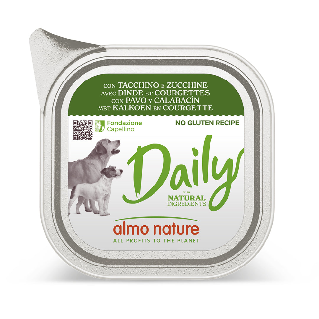 ALMO NATURE DAILY CANE 300G TACCHINO E ZUCCHINE