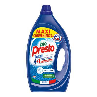BIO PRESTO LAVATRICE LIQUIDO 2,25L 50LAV. TOTAL 4+1 CLASSICO