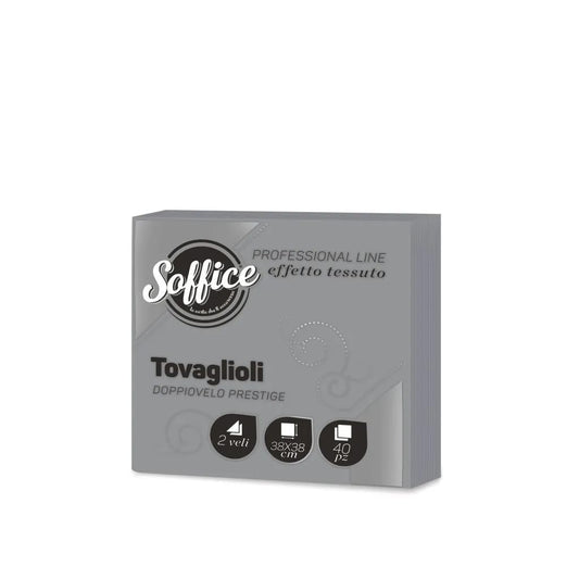 SOFFICE 40 TOVAGLIOLI DOPPIOVELO PRESTIGE 38X38 GRIGIO