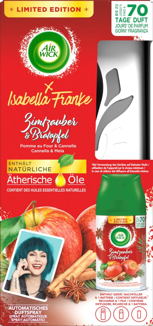 AIR WICK FRESHMATIC DIFFUSORE+RICARICA 250ML CANNELLA & MELA