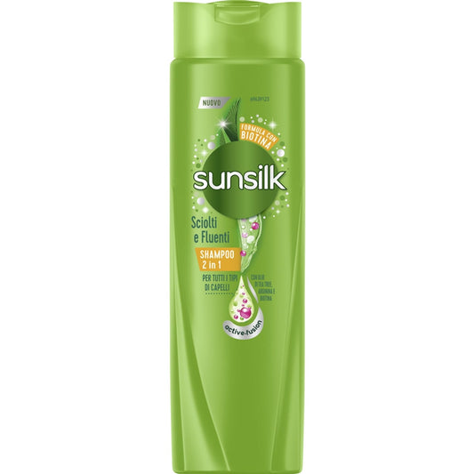 SUNSILK SHAMPOO 250ML 2IN1 SCIOLTI E FLUENTI