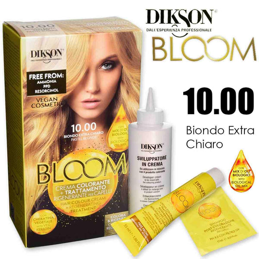 DIKSON BLOOM CREMA COLORANTE SENZA AMMONIACA 10.00 BIONDO EXTRA CHIARO