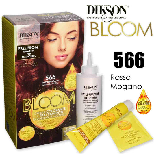 DIKSON BLOOM CREMA COLORANTE SENZA AMMONIACA 566 ROSSO MOGANO