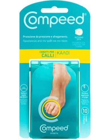 COMPEED 10 CEROTTI PER CALLI INTERNO DITA